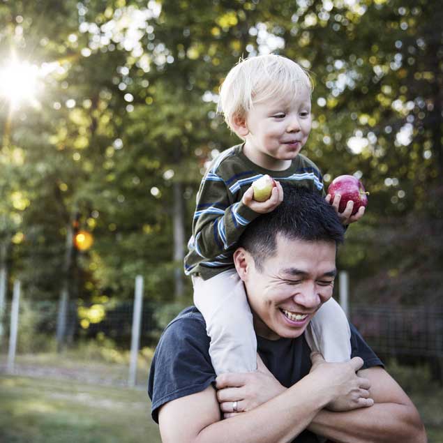 father and kid