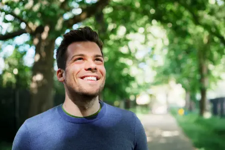 man at park
