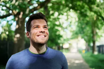 man at park