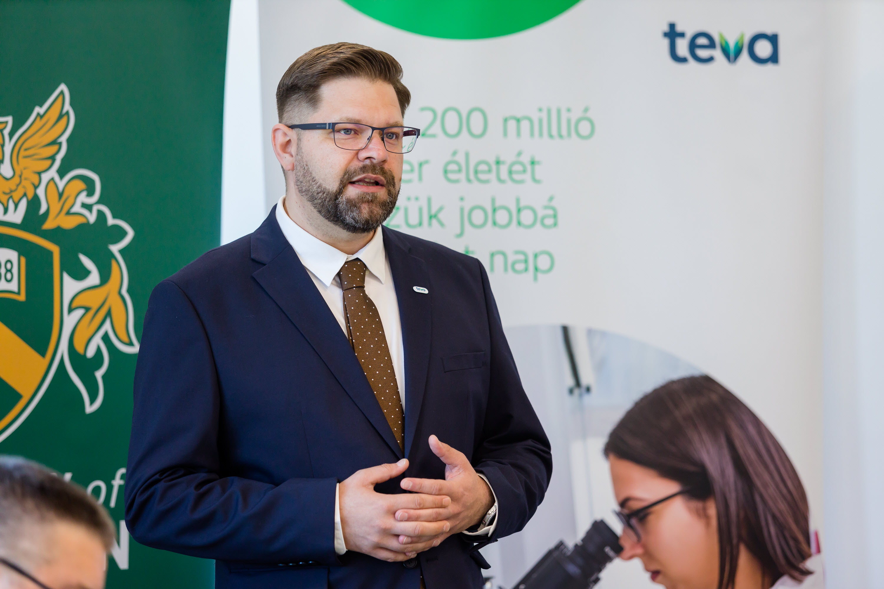 Man talking at a conference