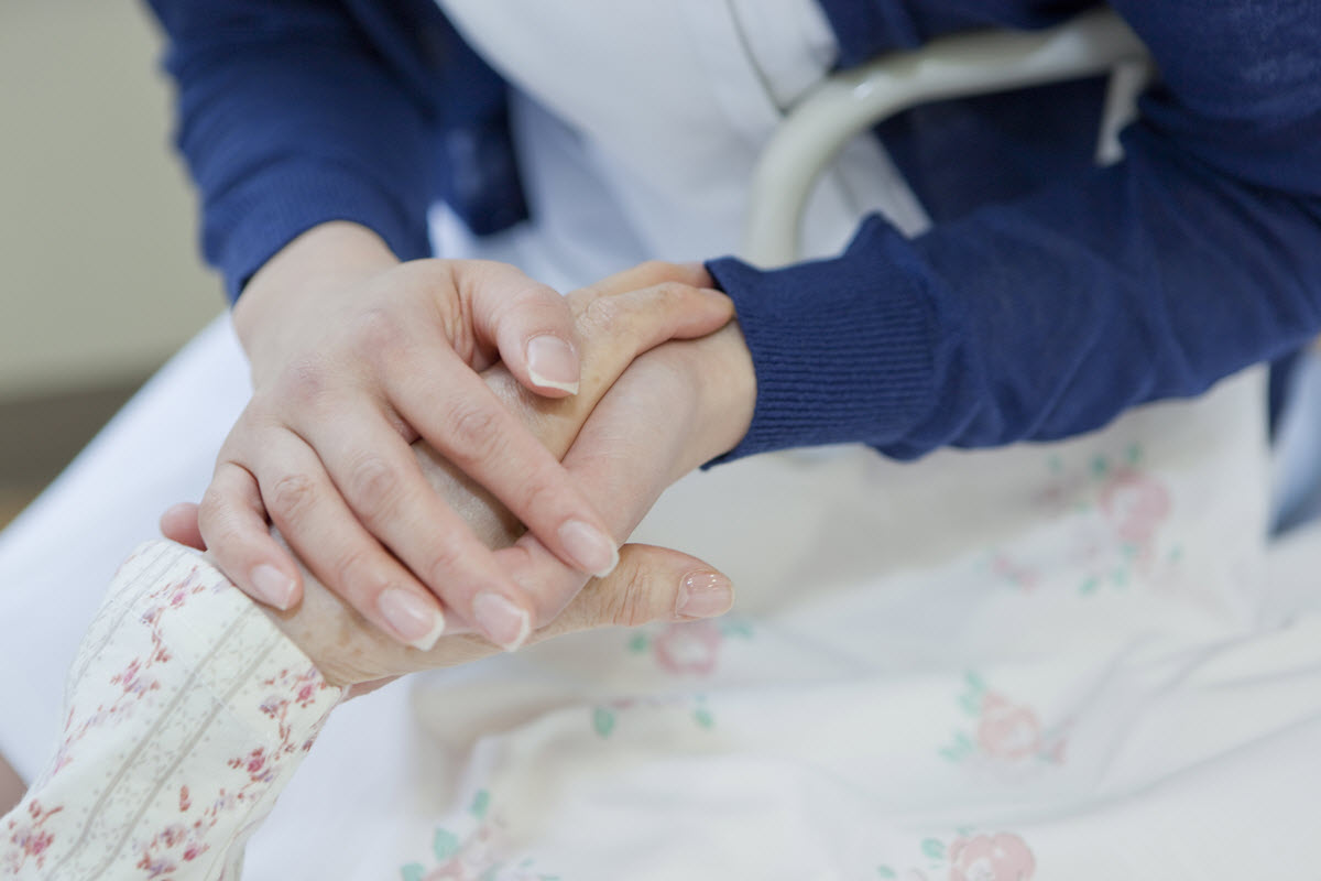 Holding hands