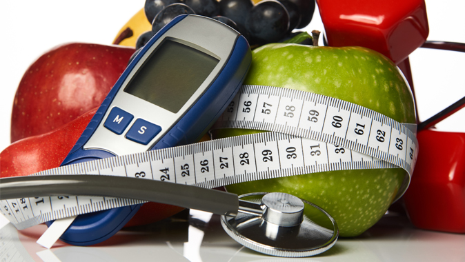 Tape Measure around food