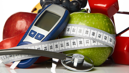 Tape Measure around food