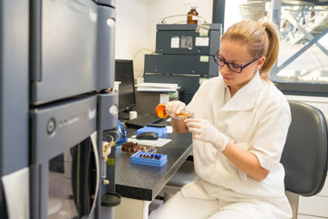 Pharmacist working