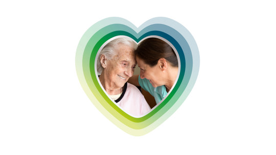 Nurse with elderly woman