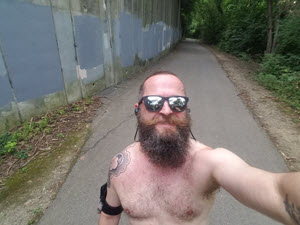 Jeff Breece running