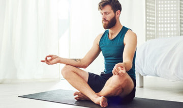 Man meditating