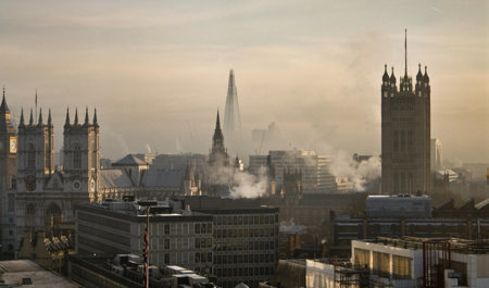Polluted city