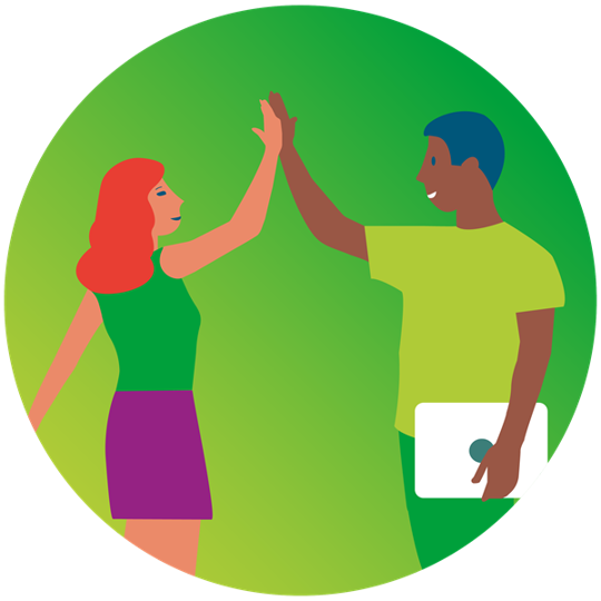 High-five icon