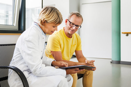 a doctor and a patient discussing something