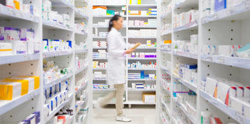 products on shelves