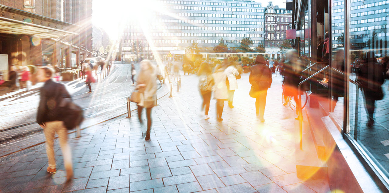 people on the street
