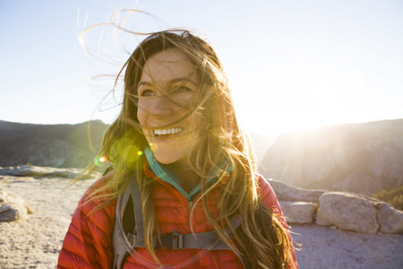 woman smiling