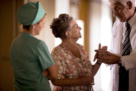 doctor with a woman