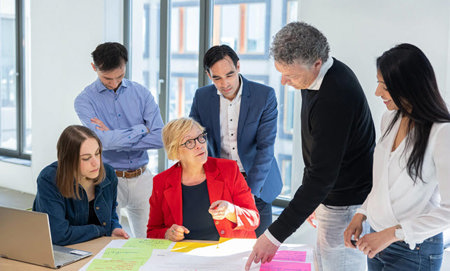 Employees working in office.
