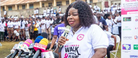 Dr Beatrice Wiafe Addai addressing breast cancer meeting in ghana Dr Beatrice Wiafe Addai addressing breast cancer meeting in Ghana