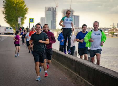 Teva employees running