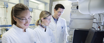 Scientists working in a lab